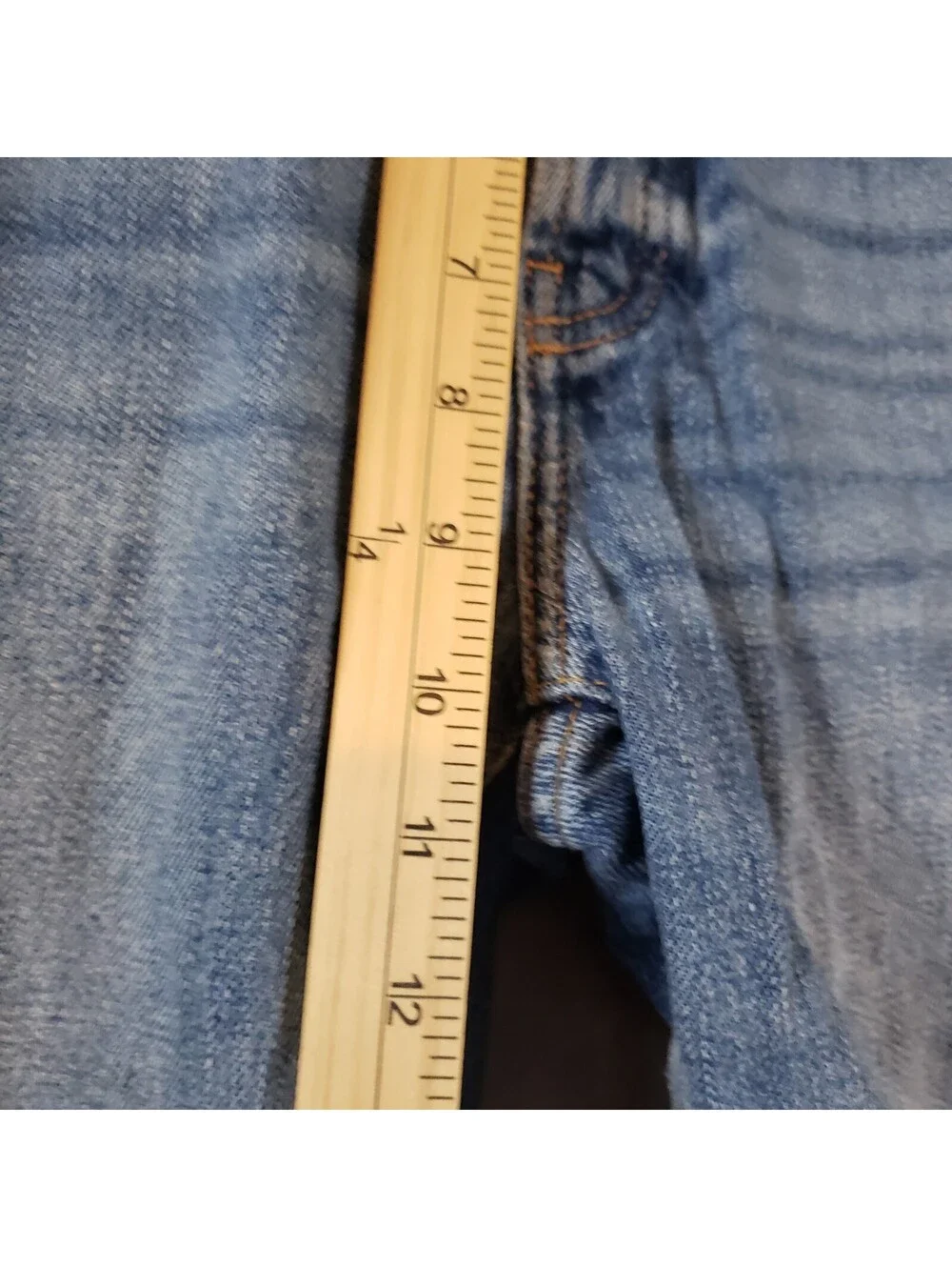 ZARA Women’s High Rise Regular Fit Straight Light Wash Blue 5-Pocket Jeans 4